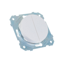 Выключатель Brille WB-2V2 Белый 42-273 Полтава