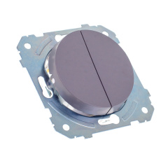 Выключатель Brille WB-2V2 Серый 42-274 Полтава