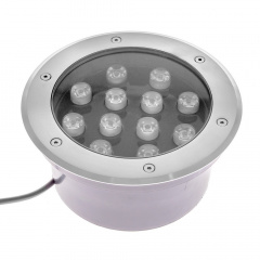 Светильник грунтовой Brille LED IP67 12W LG-24 Серебристый 34-172 Прилуки