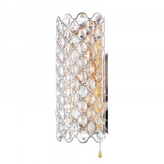 Бра LED хрустальное с выключателем Дворцовый Brille 40W BCL-488 Золотистый Тернопіль