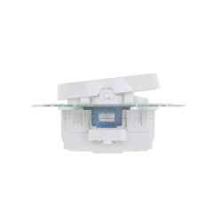 Выключатель Brille WB-1V Белый 42-267 Запоріжжя