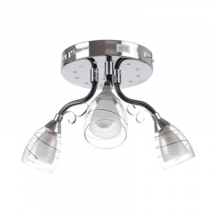 Люстра потолочная Brille 40W E14 Хром Вышгород