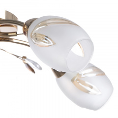 Люстра потолочная Brille 40W E14 Золотистый Сарни