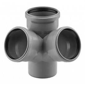 Хрестовина каналізаційна двоплощинна Magnaplast HT Plus 110/110/110/67°