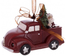 Светодиодные елочные игрушки набор BonaDi Christmas tree car 10х5.5х7 см Разноцветный 4 шт DP232288