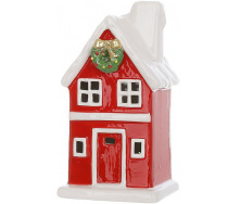 Светодиодная елочная игрушка BonaDi Red House 7.5х14 см Разноцветный DP232309