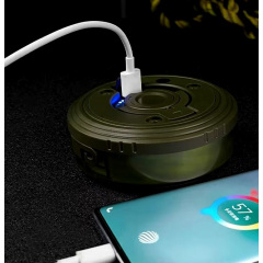 Cветодиодная уличная гирлянда RIAS KXK-828 RGB IP44 аккумуляторная с фонарем 8 м Green Ровно