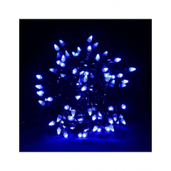 Светодиодная гирлянда Led "Рис" на 200 конусных светодиодов электрическая с контроллером Синий Івано-Франківськ