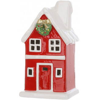 Светодиодная елочная игрушка BonaDi Red House 7.5х14 см Разноцветный DP232309