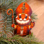 Деревянная эко-игрушка с крючками на елку Luxyart 8 см (DN-739) Косов