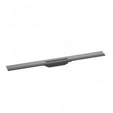 Решітка (зовнішня частина зливу) для трапу Hansgrohe RainDrain Flex Wall 900 мм чорний мат хром (56052340)