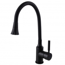 Змішувач для кухні Globus Lux Lazer GLLR-0203SA-BB-B01, чорний матовий