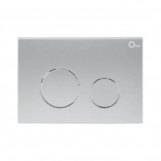 Панель змиву для унітазу Qtap Nest, хром матовий (QT0111M11111SAT)