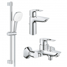 Набір змішувачів для ванни 3 в 1 Grohe BauLoop хром (UA123215M1)