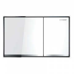 Клавіша змиву Geberit Sigma 60 білий/хром глянцевий (115.640.SI.1) Золотоноша