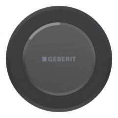 Клавіша змиву для унітазу Geberit, безконтактна, від мережі, чорний (115.956.14.6) Прилуки