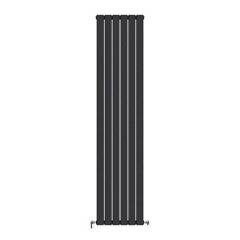 Трубчастий радіатор Ideale Vittoria 2 колони 6 секцій 1800x408 чорний матовий Ясногородка