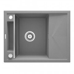 Мийка кухонна Deante Magnetic, граніт, з крилом, сірий (ZRM_S11A) Никополь