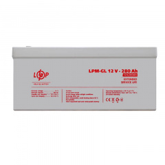 Акумулятор гелевий LogicPower LPM-GL 12V - 280 Ah (LP13185) Ладан