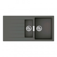 Мийка кухонна Hansgrohe S52, граніт, з крилом, чаша 1.5, врізна, сірий (43357290) Новое