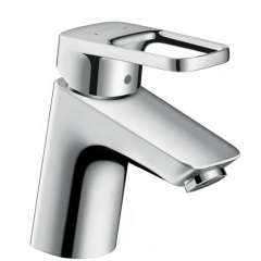 Змішувач одноважільний для умивальника 70 Hansgrohe Logis Loop зі зливним гарнітуром (71150000) Киев