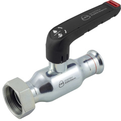 Кран кульовий з накидною гайкою та пласким ущільненням KAN-therm Steel 28 G1 1/4" Чугуїв