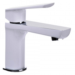 Змішувач для умивальника Topaz Lexi TL 21201-H57-CW, білий/хром Бердянск
