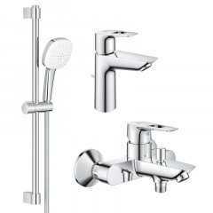 Набір змішувачів для ванни 3 в 1 Grohe BauLoop хром (UA123215M1) Славута