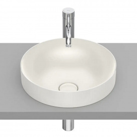 Раковина накладна кругла Roca Inspira 370x370 бежевий (A32752R650)