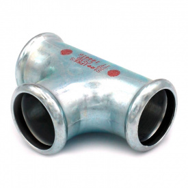 Трійник сталевий RM SteelPres 382 Ø22 оцинкований (опалення)