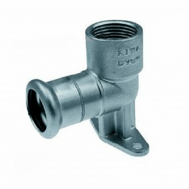 Коліно фіксоване з вушками довге KAN-therm Inox 18 x 1/2" (1609285007)