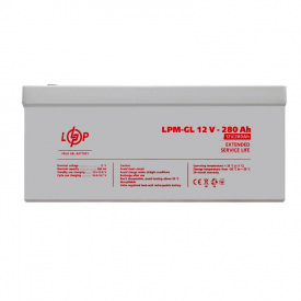 Акумулятор гелевий LogicPower LPM-GL 12V - 280 Ah (LP13185)