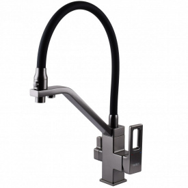 Змішувач для кухні під осмос Globus Lux Lazer GLLR-0900-11-01 графіт/чорний