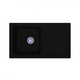 Кухонна мийка Miraggio Orlean 861х496, чорний блиск