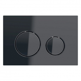Клавіша змиву Geberit Sigma 21 чорний/чорний хром (115.651.SJ.1)