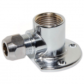 Коліно настінне для сантехприладів Albertoni Ø10х1/2 В VA (G02545)