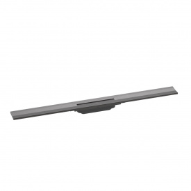 Решітка (зовнішня частина зливу) для трапу Hansgrohe RainDrain Flex Wall 900 мм чорний мат хром (56052340)