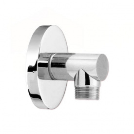 Коліно з чашкою inox для підключення шлангу Albertoni 1/2x1/2 ЗЗ VA (L02803B)