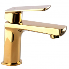 Змішувач для умивальника Topaz Lexi TL- 21201-H57-AU, золото PVD
