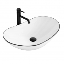 Раковина накладна Rea Royal чорний Edge