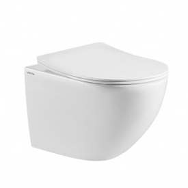 Унитаз подвесной VENTA SOLI 520х360 безободковый, белый