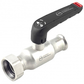 Кран кульовий Kan-Therm Inox з накидною гайкою та пласким ущільненням 28 G1 1/4"