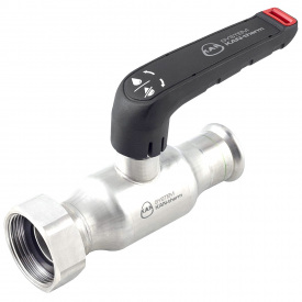 Кран кульовий Kan-Therm Inox з накидною гайкою та пласким ущільненням 15 G3/4"