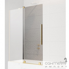Подвижная часть шторки на ванну Radaway Furo Gold PND II 150 L 10109788-09-01L золото/прозрачное стекло, левосторонняя