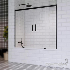 Шторка для ванны Radaway Idea Black PN DWD 140 10004140-54-01 черный/прозрачное стекло