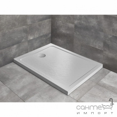 Прямоугольный акриловый душевой поддон Radaway Doros F Stone White 1300x800 SDRF1380-01-04S белый камень Ізюм