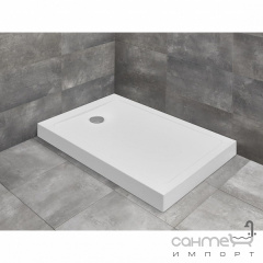 Прямоугольный акриловый душевой поддон Radaway Doros F Compact 1600х800 SDRFP1680-05 белый Бердичів