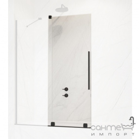 Подвижная часть шторки на ванну Radaway Furo Black PND II 140 L 10109738-54-01L черная/прозрачное стекло, левосторонняя