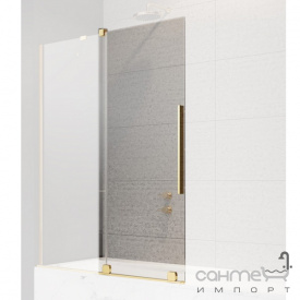 Подвижная часть шторки на ванну Radaway Furo Gold PND II 130 L 10109688-09-01L золото/прозрачное стекло, левосторонняя