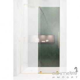 Дверь для душевой перегородки Radaway Furo Gold Walk-In 110 L 10106588-09-01L золото/прозрачное стекло, левосторонняя
